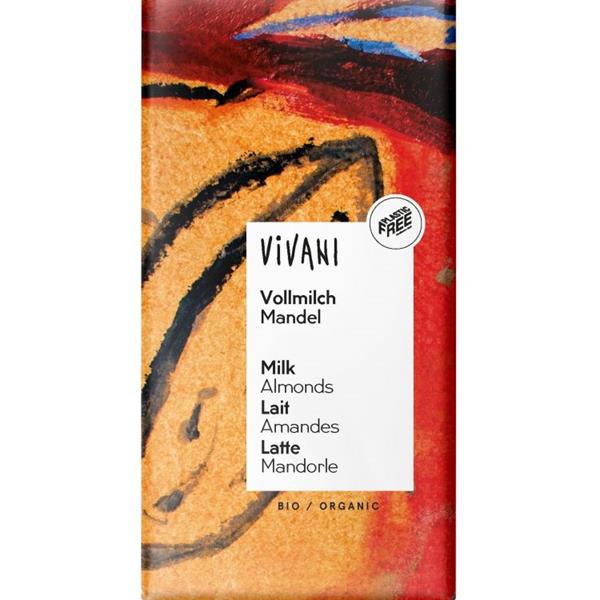 VIVANI CHOCOLATE CON LECHE Y ALMENDRAS